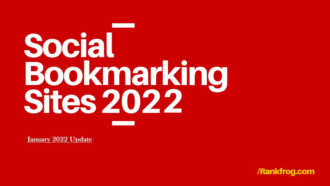 Social Bookmarking Sites (2022.10)